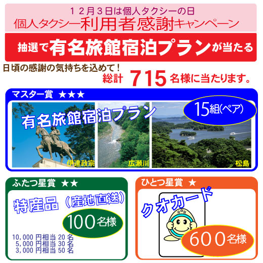 抽選で北東北くつろぎの旅が当たる!